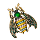 Rhinestone Abdomen Flying Bee Bug Fashion Natural Inesct Pin Brooch