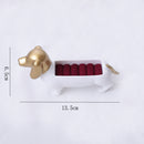Lovely Dog Shape Ring Holder Jewelry Display Organizer Showcase Insert Ring