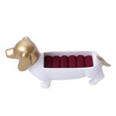Lovely Dog Shape Ring Holder Jewelry Display Organizer Showcase Insert Ring