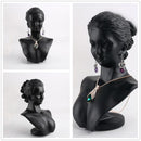 Black Resin Figurine Mannequin Model Jewelry Display Rack Counter Display