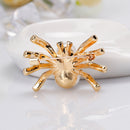 Lovely Handmade Pearl Spider Black Eye Rhinestone Brooch Pin Insect Jewelry