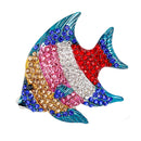 Colorful Rhinestone Animal Fish Wedding Brooches Collar Lapel Pin Jewelry