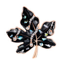 Chic Alloy Leaf Shape Brooches Pins Women Clothes Scarf Jewelry Decoration