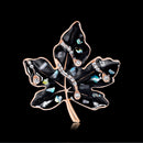 Chic Alloy Leaf Shape Brooches Pins Women Clothes Scarf Jewelry Decoration