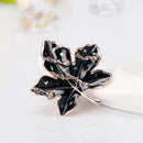 Chic Alloy Leaf Shape Brooches Pins Women Clothes Scarf Jewelry Decoration