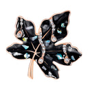 Chic Alloy Leaf Shape Brooches Pins Women Clothes Scarf Jewelry Decoration