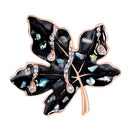 Chic Alloy Leaf Shape Brooches Pins Women Clothes Scarf Jewelry Decoration
