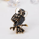 Fashion Women Alloy Enamel Exquisite Cute Owl Animal Brooch Pin Jewelry Gift