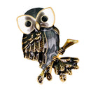 Fashion Women Alloy Enamel Exquisite Cute Owl Animal Brooch Pin Jewelry Gift