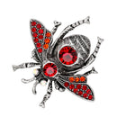 Cute Rhinestone Red Bee Animal Brooches Pins Women Kids Jewelry Decor Gift