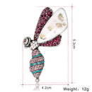 Antique Pink Crystal Bee Brooch Pin Retro Cute Pins Animal Insect Brooches Jewelry