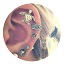 6 Pcs Women Vintage Punk Stud Earrings Set Fancy Girl Bohemian Ear Studs Set