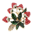 Fahsion Women's Enamel Strawberry Brooch Pin Scarf Pin Collar Pin