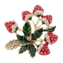 Fahsion Women's Enamel Strawberry Brooch Pin Scarf Pin Collar Pin