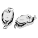 2pcs 925 Sterling Silver Connector Buckle Clasp for DIY Jewelry Makings