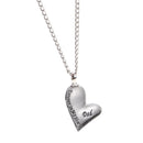 Forever in my heart Dad Urn Leaning Heart Pendant Ash Cremation Necklace