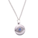 Cremation Urn Necklace for Ash Evil Eye Crystal Necklace Memorial Jewelry