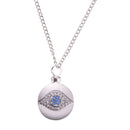 Cremation Urn Necklace for Ash Evil Eye Crystal Necklace Memorial Jewelry
