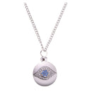 Cremation Urn Necklace for Ash Evil Eye Crystal Necklace Memorial Jewelry