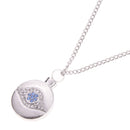 Cremation Urn Necklace for Ash Evil Eye Crystal Necklace Memorial Jewelry