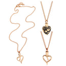 Love Heart Flower Urn Pendant for Ashes Cremation Chain Necklace Memorial