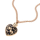 Love Heart Flower Urn Pendant for Ashes Cremation Chain Necklace Memorial