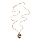 Love Heart Flower Urn Pendant for Ashes Cremation Chain Necklace Memorial