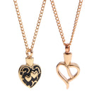 Love Heart Flower Urn Pendant for Ashes Cremation Chain Necklace Memorial
