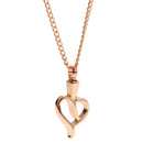 Hollow Out Love Heart Pendant Urn Ash Perfume Keepsake Necklace