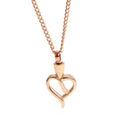 Hollow Out Love Heart Pendant Urn Ash Perfume Keepsake Necklace