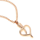 Hollow Out Love Heart Pendant Urn Ash Perfume Keepsake Necklace