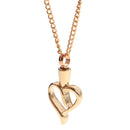 Hollow Out Love Heart Pendant Urn Ash Perfume Keepsake Necklace