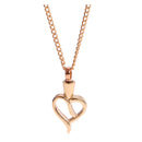 Hollow Out Love Heart Pendant Urn Ash Perfume Keepsake Necklace