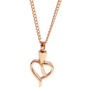 Hollow Out Love Heart Pendant Urn Ash Perfume Keepsake Necklace