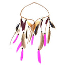 Bohemian Velvet Braided Band Feathers Gypsy Headband Hair Festival Jewelry Indian Women