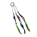 Hippie Feather Headband Boho Headdress Feather Rope Crown Elastic Gypsy Festival Headband for Women and Girls Indian Hair Accessories-Multi-color