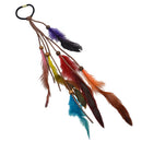 Hippie Feather Headband Boho Headdress Feather Rope Crown Elastic Gypsy Festival Headband for Women and Girls Indian Hair Accessories-Multi-color