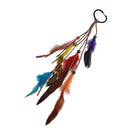 Hippie Feather Headband Boho Headdress Feather Rope Crown Elastic Gypsy Festival Headband for Women and Girls Indian Hair Accessories-Multi-color