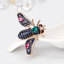 Fashion Enamel Bug Brooch Insect Rhinestone Lapel Pins Boutonniere Jewellery