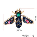 Fashion Enamel Bug Brooch Insect Rhinestone Lapel Pins Boutonniere Jewellery