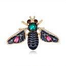 Fashion Enamel Bug Brooch Insect Rhinestone Lapel Pins Boutonniere Jewellery