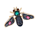Fashion Enamel Bug Brooch Insect Rhinestone Lapel Pins Boutonniere Jewellery