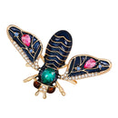 Fashion Enamel Bug Brooch Insect Rhinestone Lapel Pins Boutonniere Jewellery
