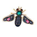 Fashion Enamel Bug Brooch Insect Rhinestone Lapel Pins Boutonniere Jewellery