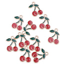 10 Pcs Cherry Lovely Fruit Shaped Charms Pendants DIY Jewelry Findings