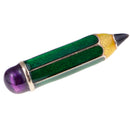 Enamel Colorful Pencil Brooch Pin Women Men Cute Party Banquet Brooch Pin