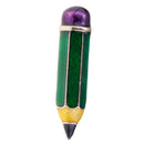 Enamel Colorful Pencil Brooch Pin Women Men Cute Party Banquet Brooch Pin