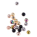 20PCS Stainless Steel Piercing Jewelry Replacement Balls 1.2mm X 3mm