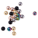 20pcs Replacement 4mm Ball Piercing Jewelry Lip Eyebrow Nipplering 16G