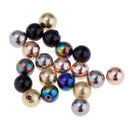 20pcs 5mm Ball Belly Ring Screw 16g Stainless Steel Piercing Jewelry Ball